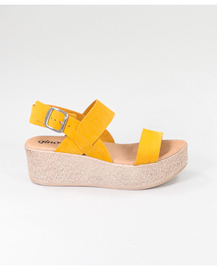 Yellow Sandals of Lady Ginova of Soft Strips