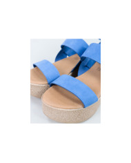 Blue Sandals by Madame Ginova de Tiras Suaves