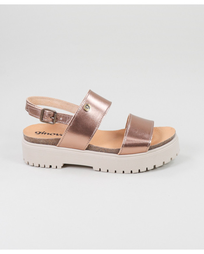 Golden Rose Sandals of Lady Ginova with Adjustable Strip