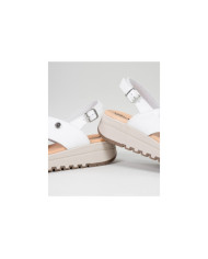 White Sandals by Mrs. Ginova with Rubber Sole