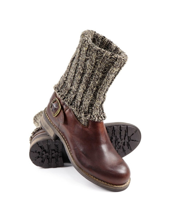 Botas de Lady con Cano en Wool Ginova