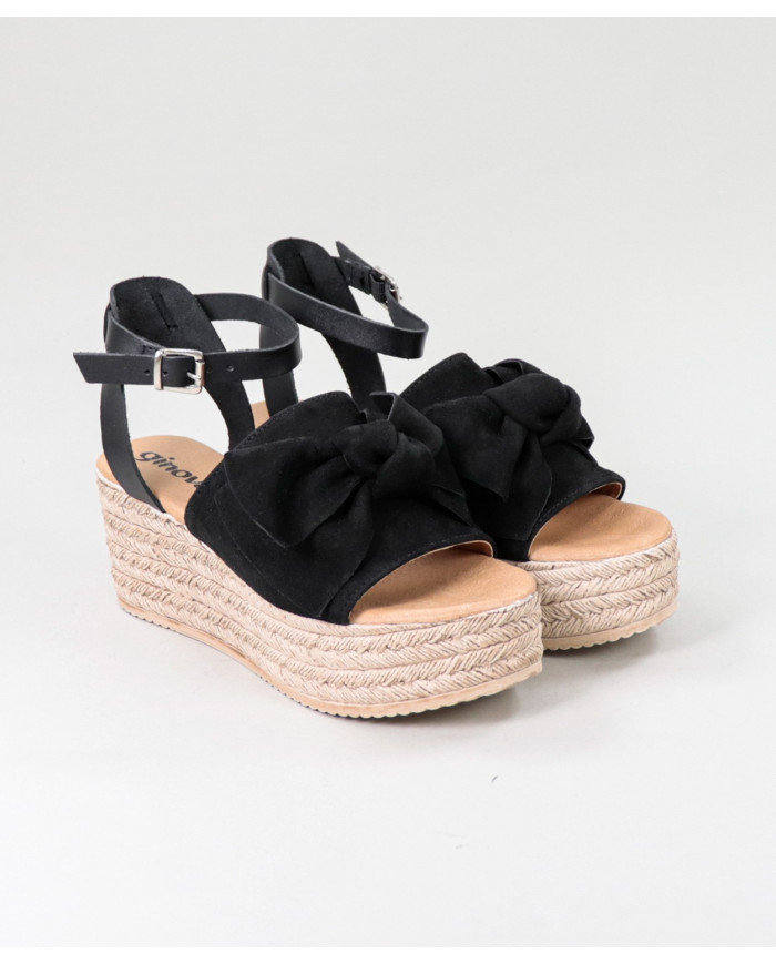 Sandalias de Mujer con Cuña de Lazo