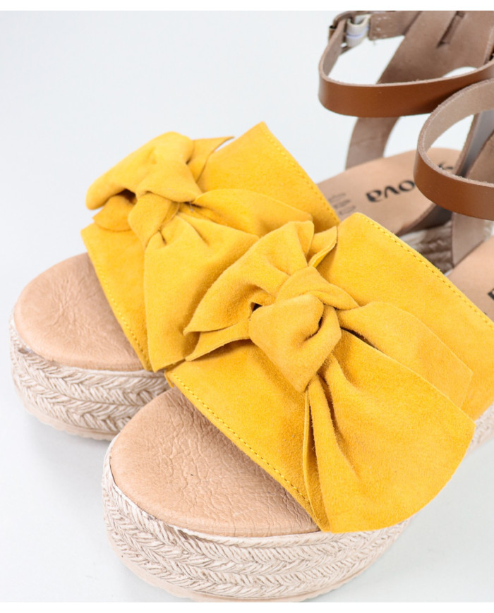 Sandalias de Mujer con Cuña de Lazo