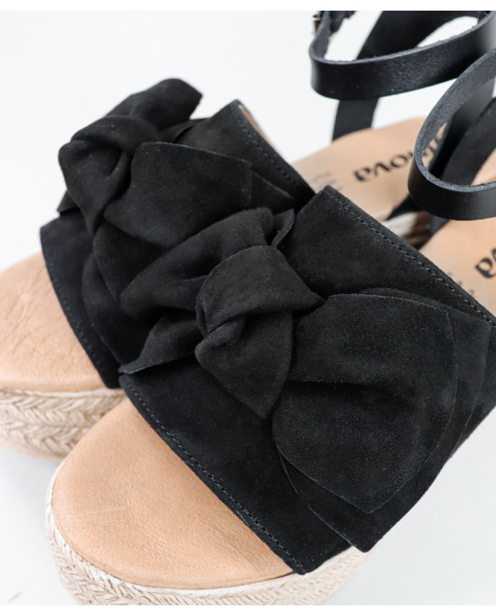 Sandalias de Mujer con Cuña de Lazo