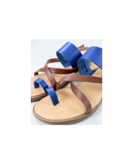 Sandalias Rasas de Senhora Ginova con Cross Strips