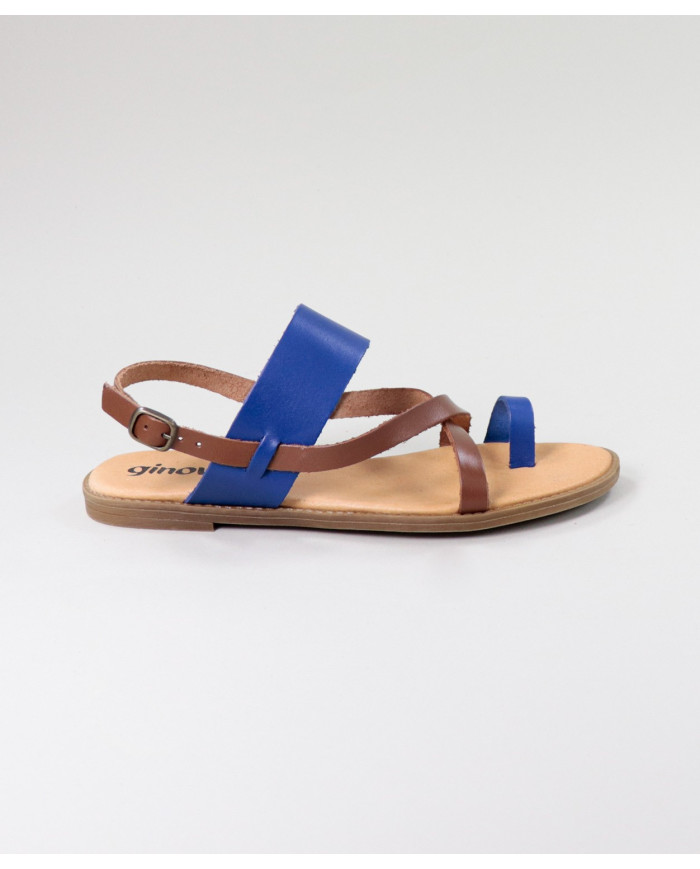 Rasas de Senhora Ginova sandals with Cross Strips