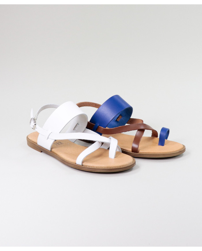 Rasas de Senhora Ginova sandals with Cross Strips