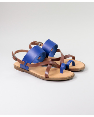 Rasas de Senhora Ginova sandals with Cross Strips