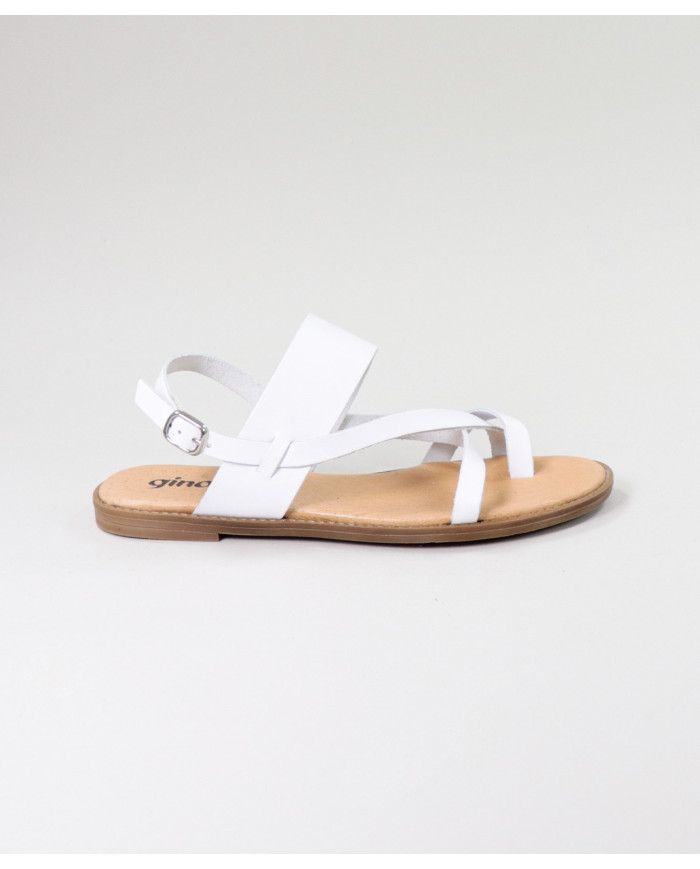 Rasas de Senhora Ginova sandals with Cross Strips