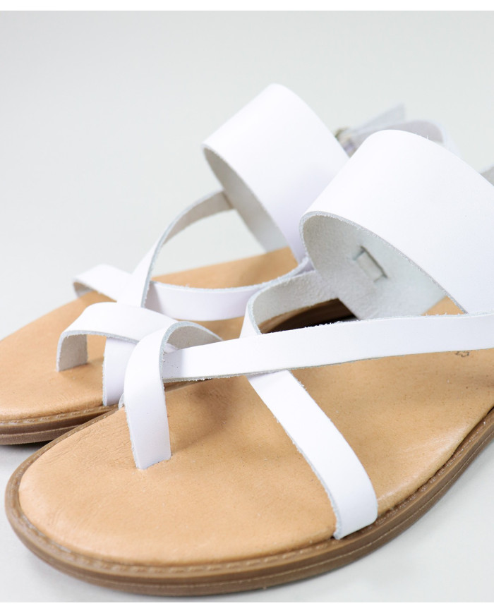 Sandalias Rasas de Senhora Ginova con Cross Strips