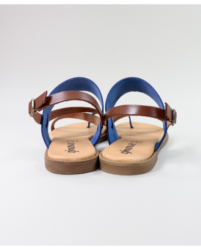 Rasas de Senhora Ginova sandals with Cross Strips