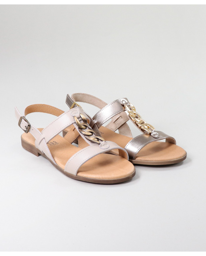 Sandals Lady Ginova with Golden Chain