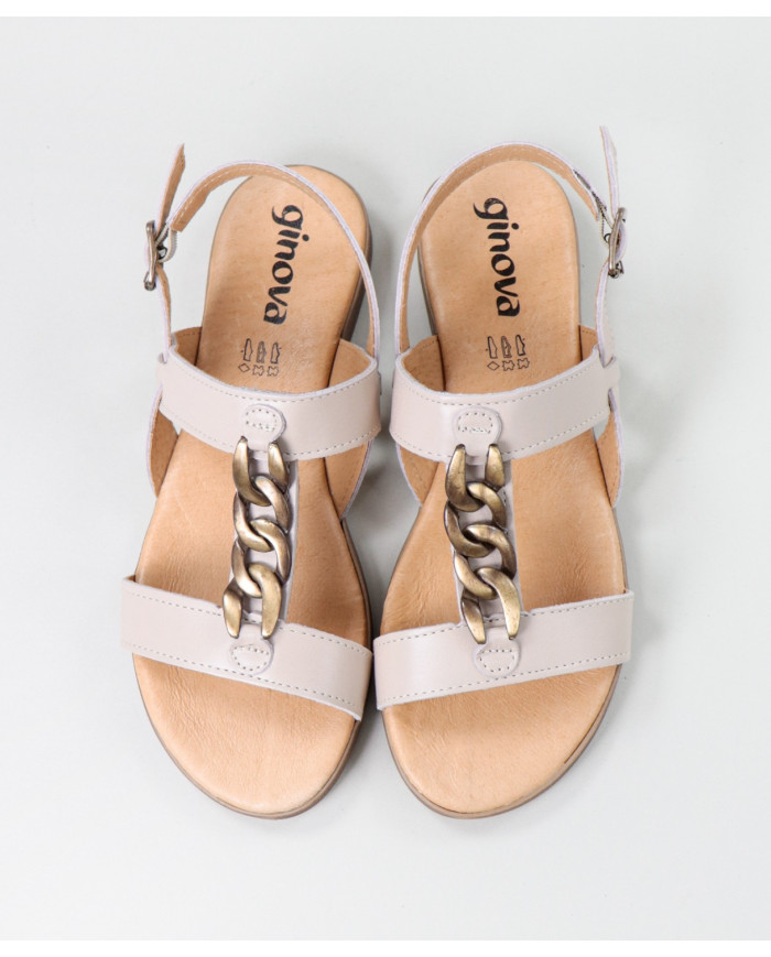 Rosa de Senhora Ginova sandals with Golden Chain