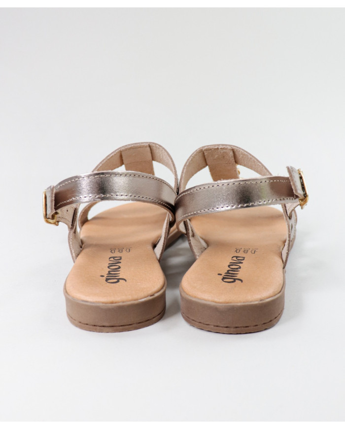 Platinum Sandals of Lady Ginova with Golden Chain