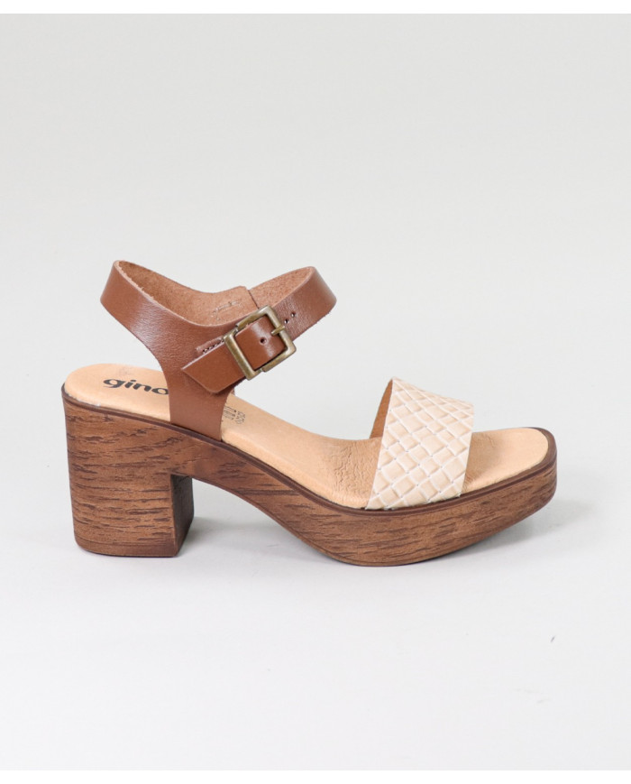 Sandalias de Senhora Ginova con Tira Decorada