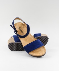 Sandálias Azuis de Senhora Ginova com Palmilha Anatómica