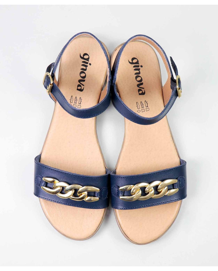 Sandalias con cadena de oro de Lady Ginova