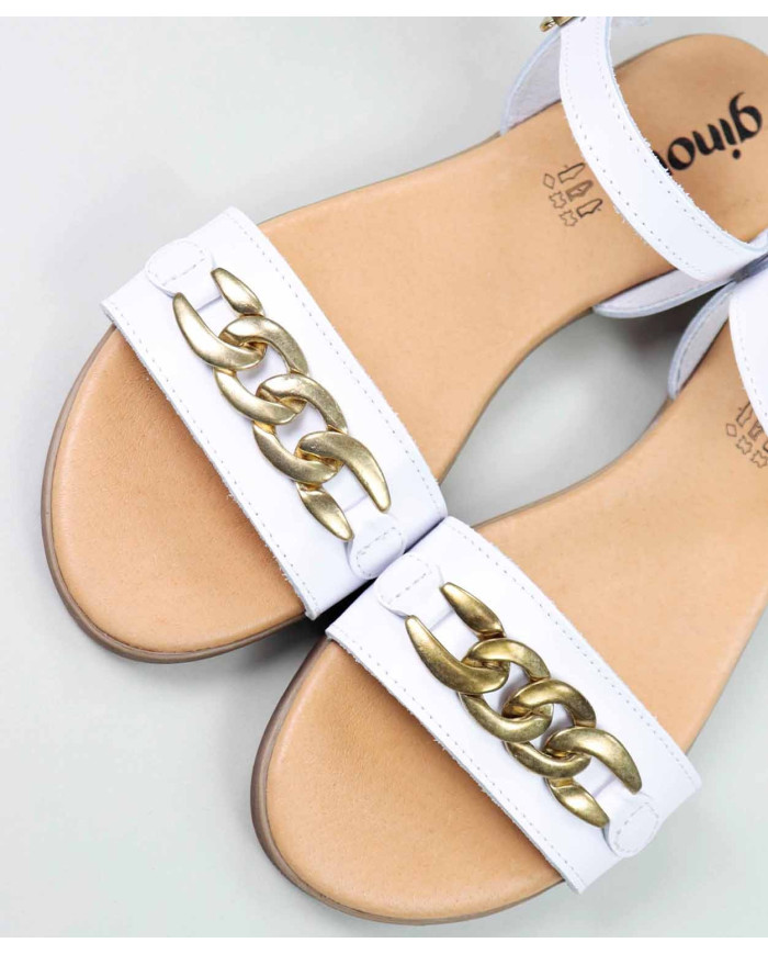 Sandalias con cadena de oro de Lady Ginova
