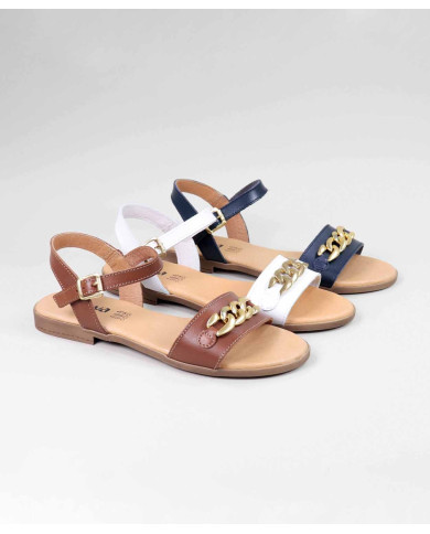 Sandalias con cadena de oro de Lady Ginova