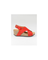 Red Sandals Ginova de Tiras Cruzadas with Anatomical Insole