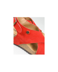 Red Sandals Ginova de Tiras Cruzadas with Anatomical Insole
