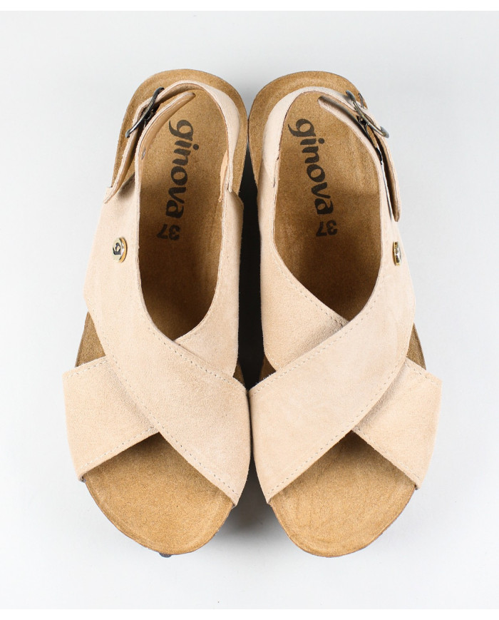 Sandals Bejes Ginova de Tiras Cruzadas with Anatomical Insole