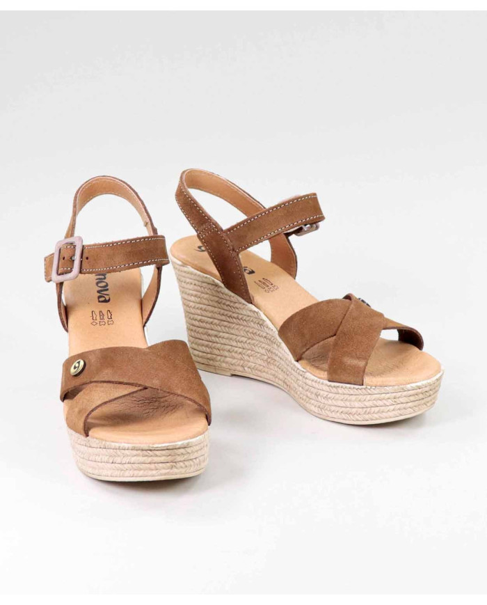 Suede Sandals with Ladies' Wedge Ginova