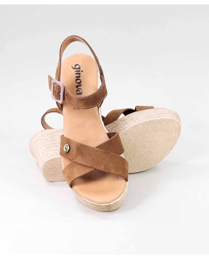 Suede Sandals with Ladies' Wedge Ginova