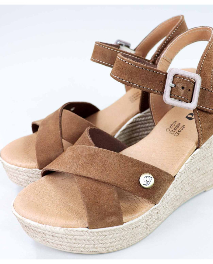 Suede Sandals with Ladies' Wedge Ginova