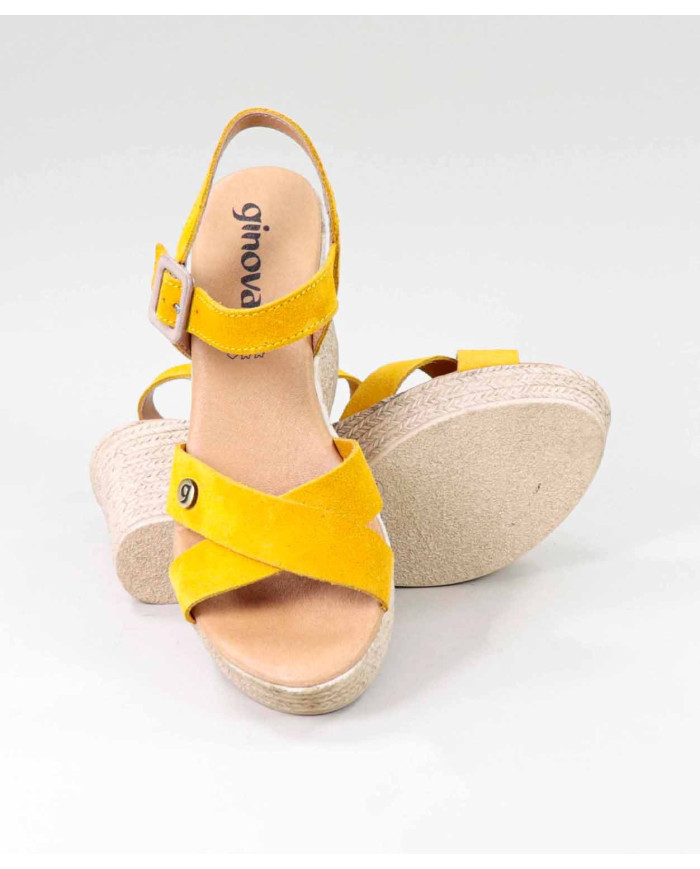 Suede Sandals with Ladies' Wedge Ginova