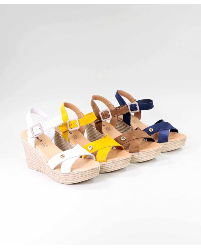 Suede Sandals with Ladies' Wedge Ginova