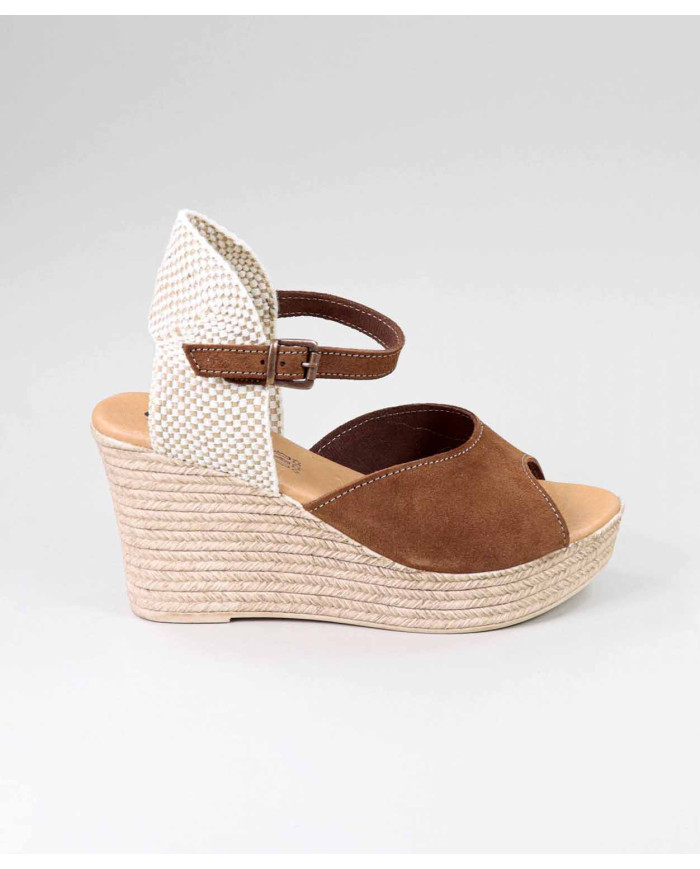 Sandalias Cunha con apertura frontal Lady Ginova