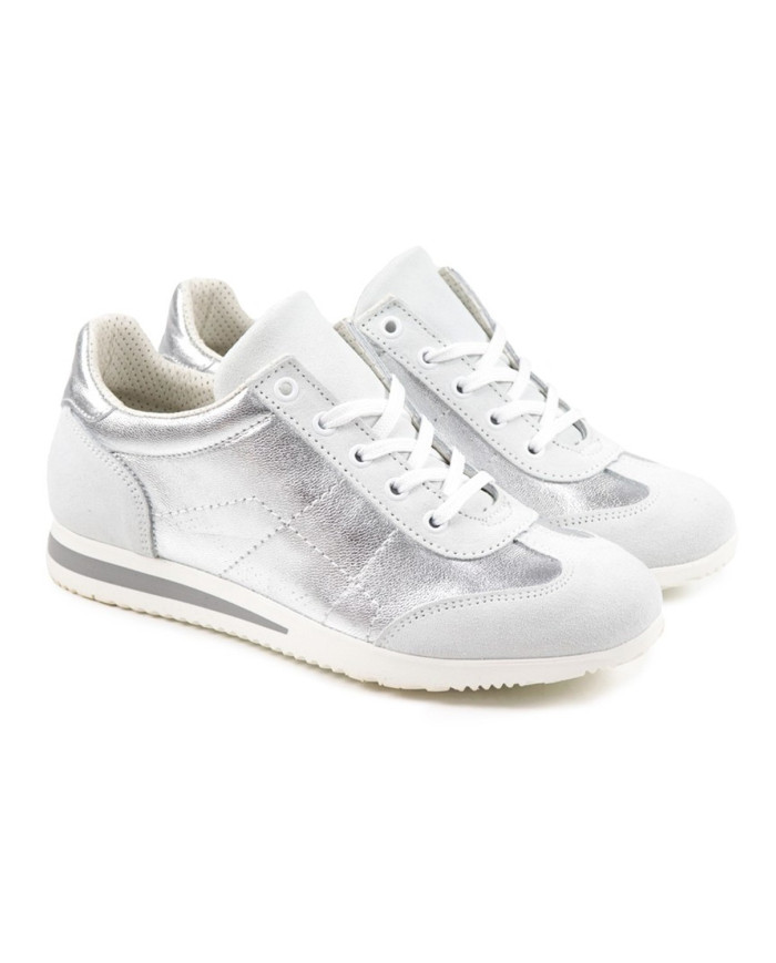 Zapatos Lady Ginova en piel metálica