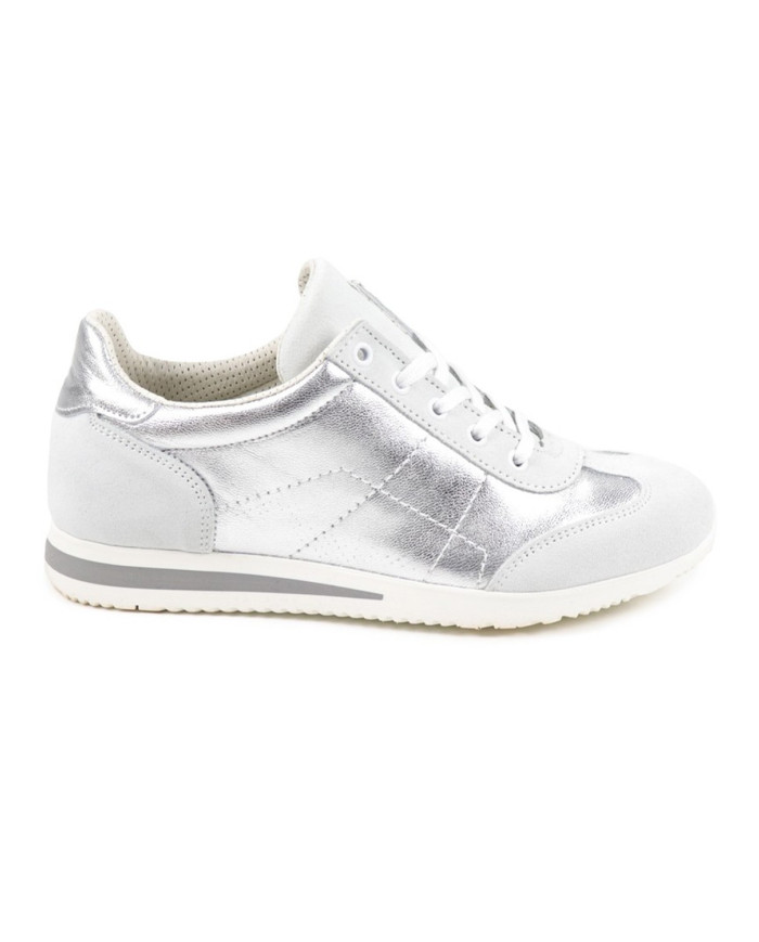 Zapatos Lady Ginova en piel metálica