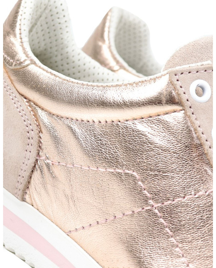 Lady Ginova shoes in OuroRosa in Metalized Skin