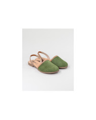 Green Sandals by Senhora Ginova Perforated