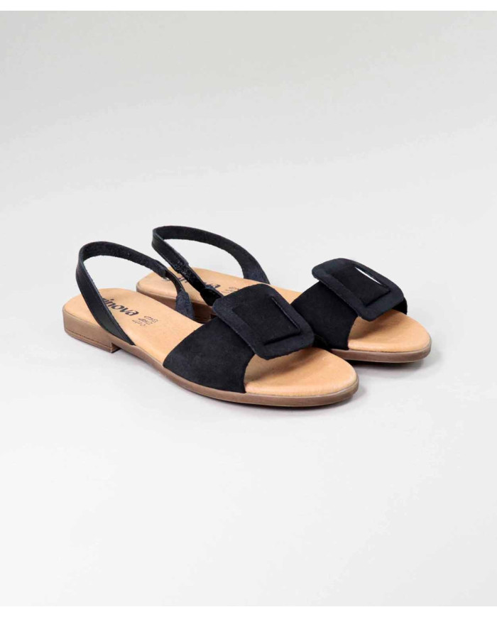 Rasa sandals with Square Aplique by Madame Ginova