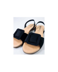 Rasa sandals with Square Aplique by Madame Ginova
