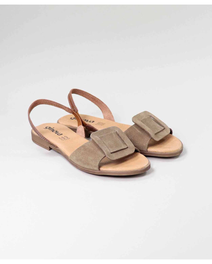 Rasa sandals with Square Aplique by Madame Ginova