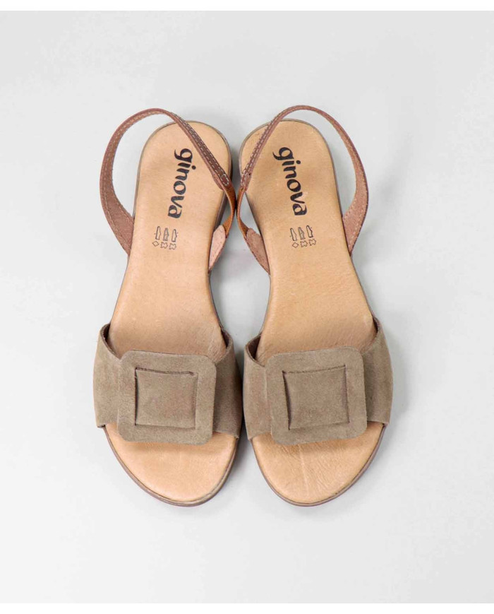 Rasa sandals with Square Aplique by Madame Ginova