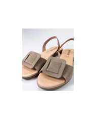 Rasa sandals with Square Aplique by Madame Ginova