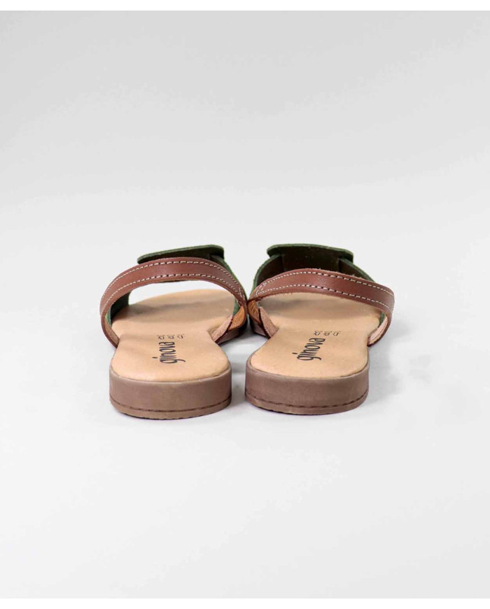 Rasa sandals with Square Aplique by Madame Ginova