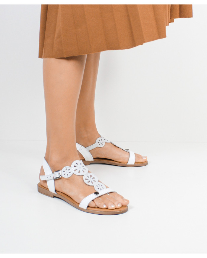 Sandals of Lady with Apertar Strip