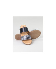 Ms. Ginova Slippers with Two Strips