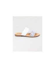 Ms. Ginova Slippers with Two Strips