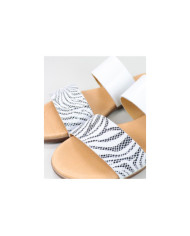 Ms. Ginova Slippers with Two Strips