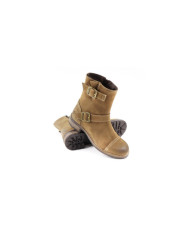 Ladies' Boots in Taupe with Ginova Buckles