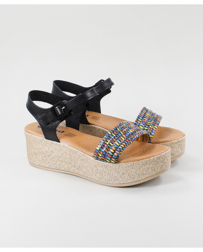 Sandalias de Senhora Ginova con cinta grabada