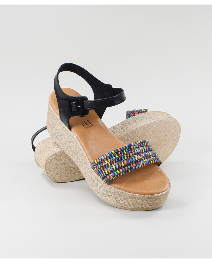 Sandalias de Senhora Ginova con cinta grabada