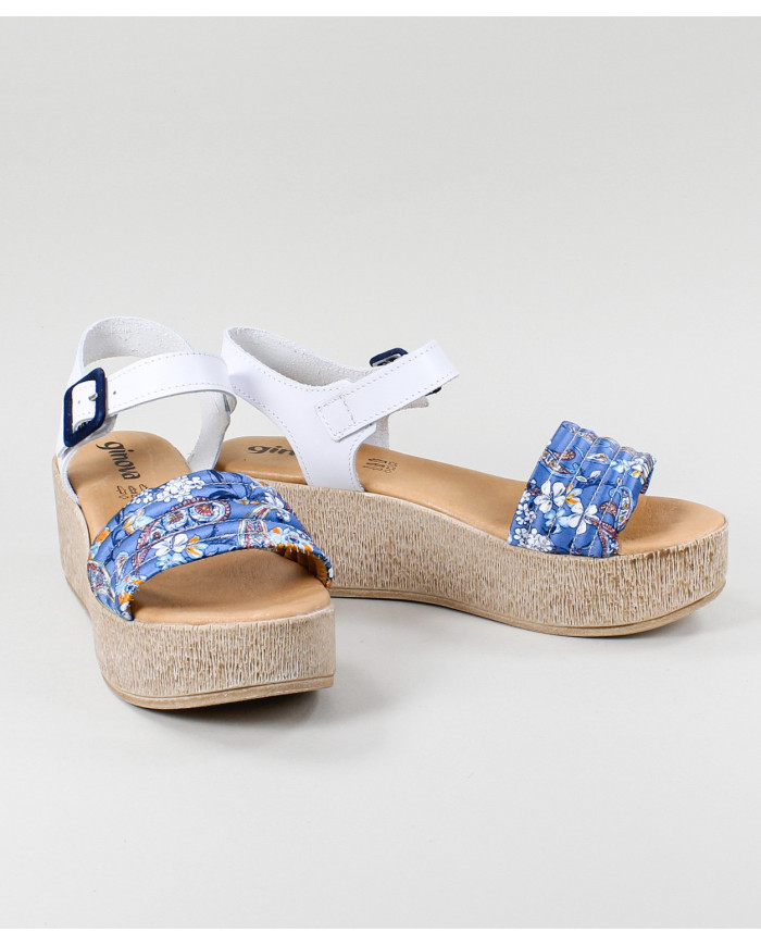 Sandalias de Senhora Ginova con cinta grabada